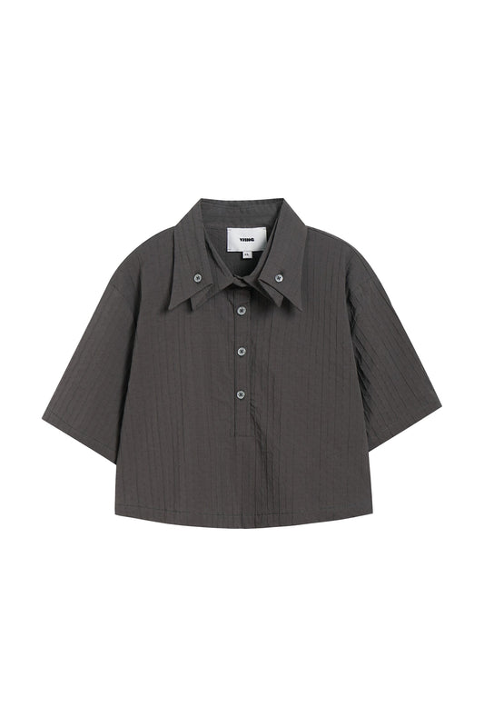 Yj1 CROPPED SHIRT IN GRAY