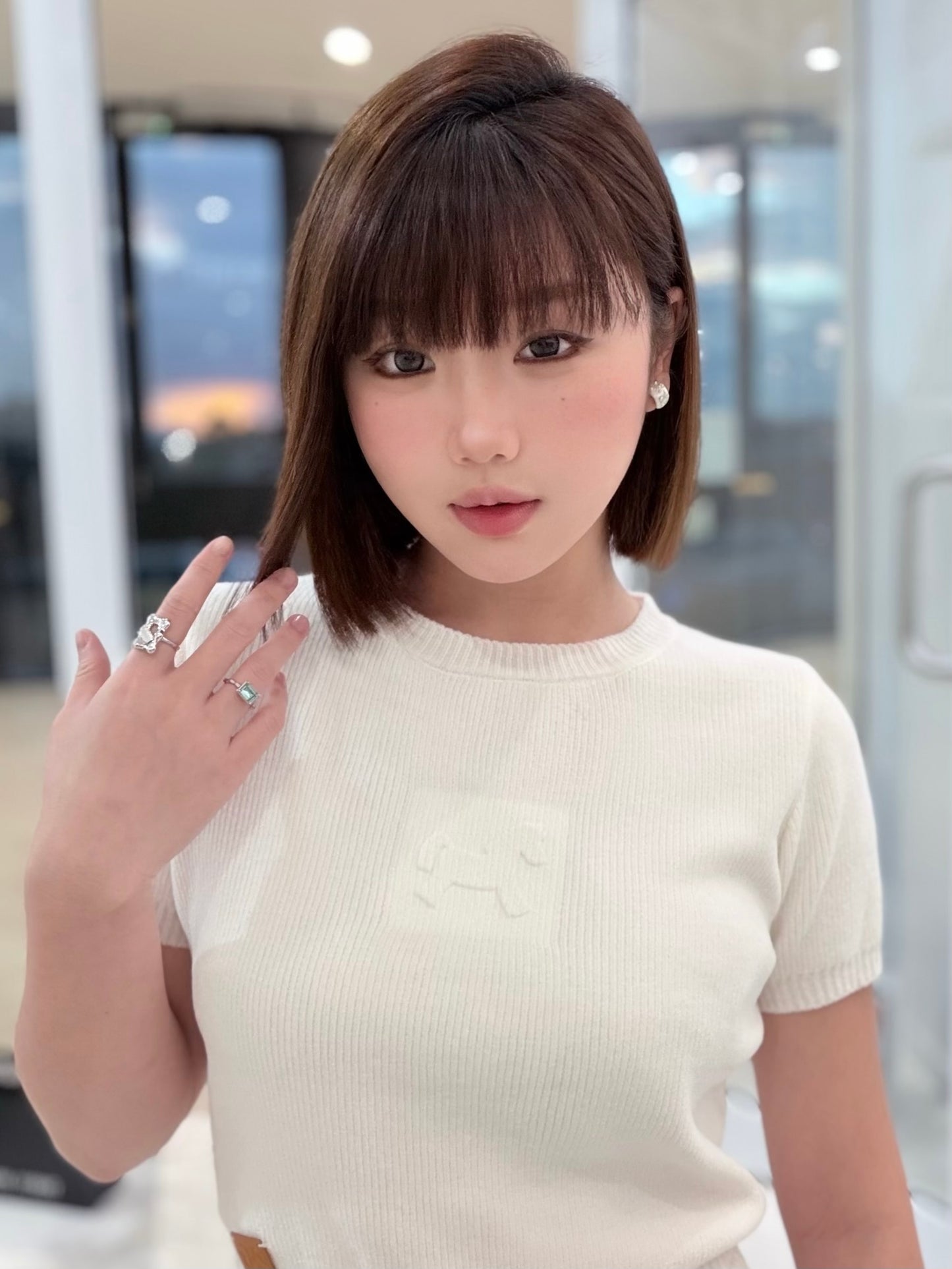 NAWS MILK WHITE PONY KNIT TEE