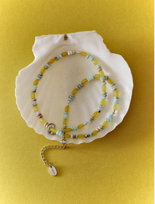 GULLOO mint and lemon mojito necklace