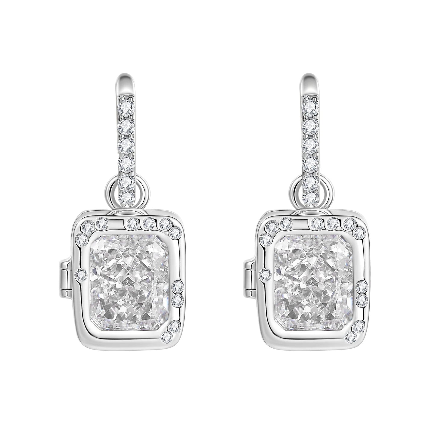 Poem Magic Box earring-white