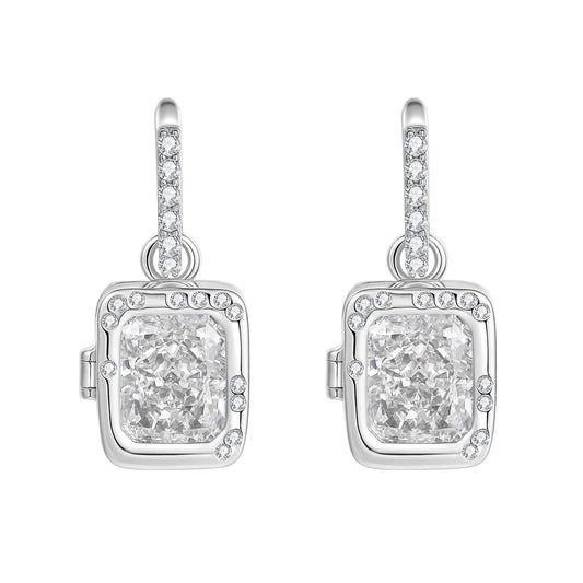 Poem Magic Box earring-white