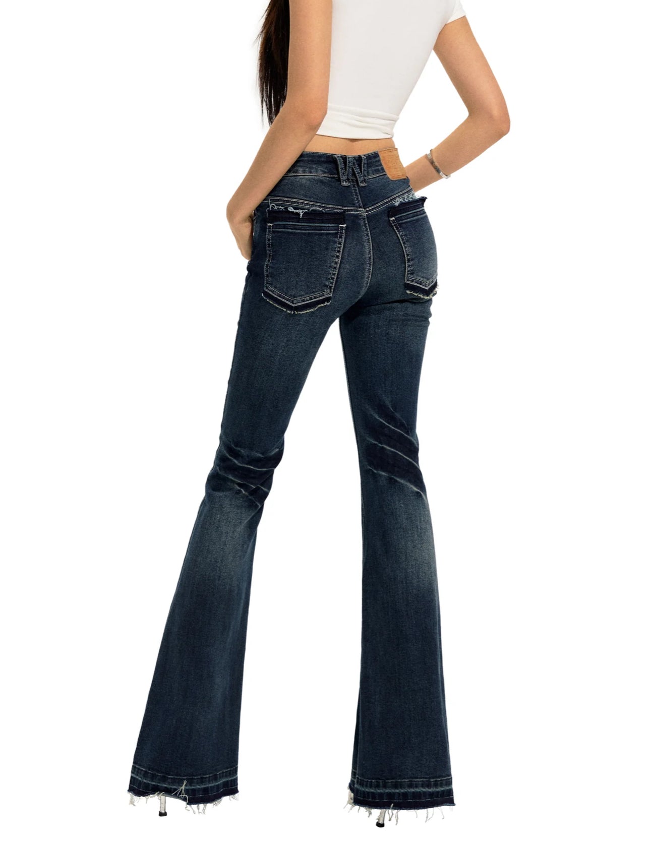 NAWS +5CM MODEL JEANS DARK BLUE