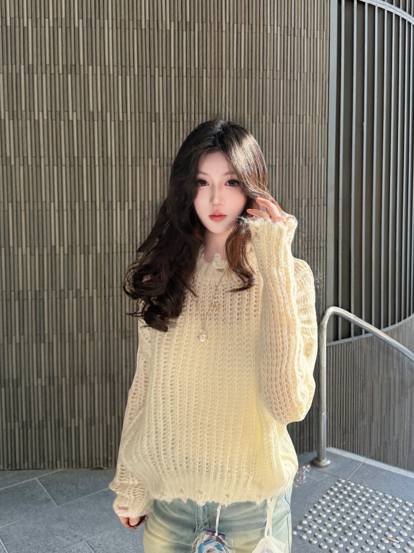 NAWS DISTRESSED SWEATER