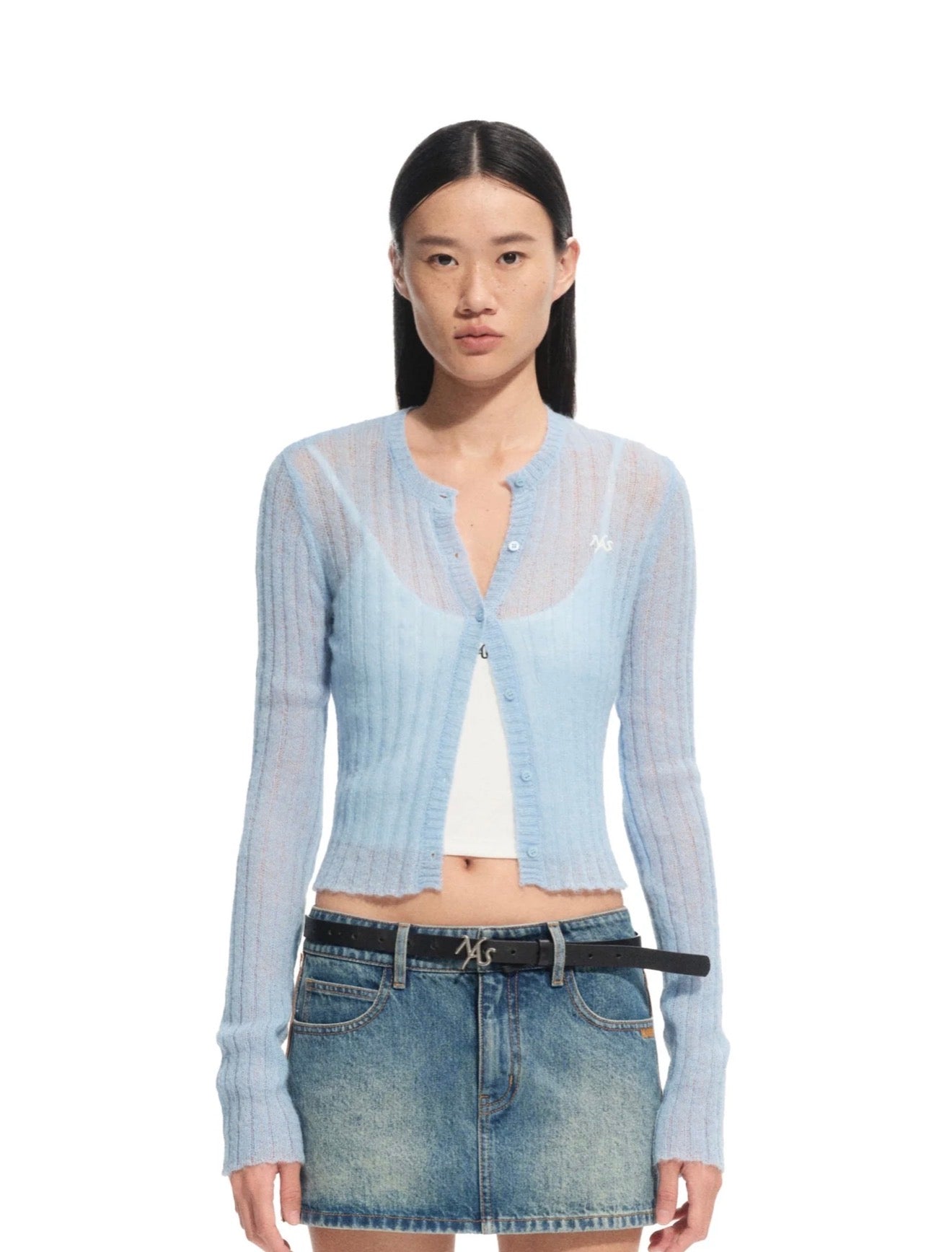 NAWS GLACIER BLUE ZURICH KNIT CARDIGAN