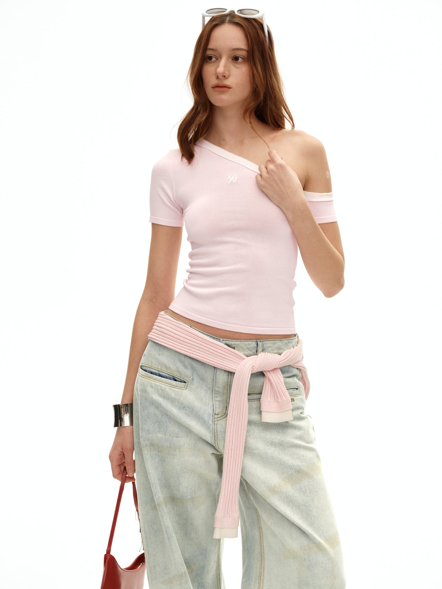 NAWS PRIMROSE PINK SCULPTURAL GRAPHIC TEE