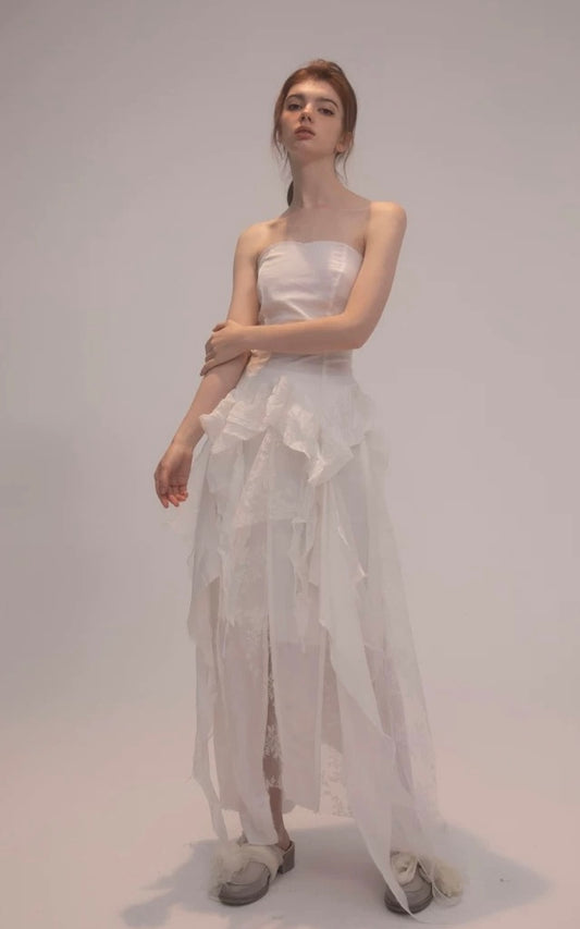 Jagee Chen White lace skirt