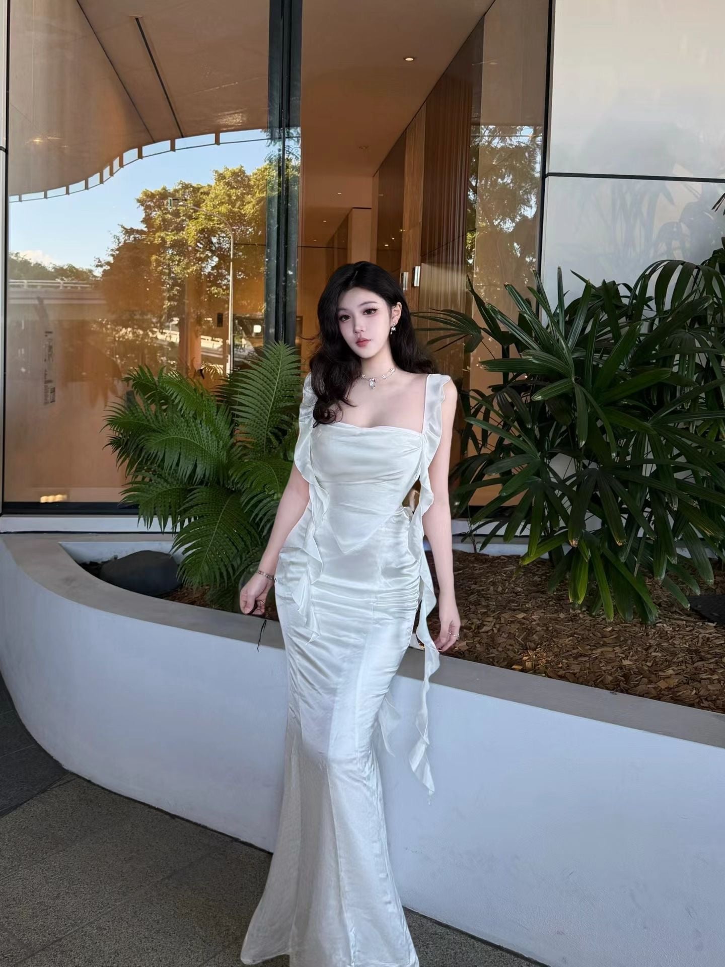 Nana Jacqueline Caroline Dress (White)