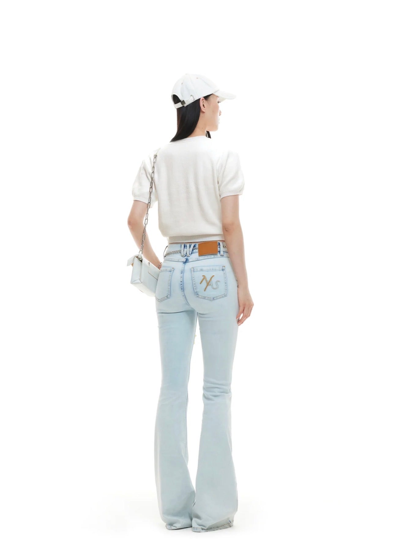 NAWS MILK WHITE PONY KNIT TEE