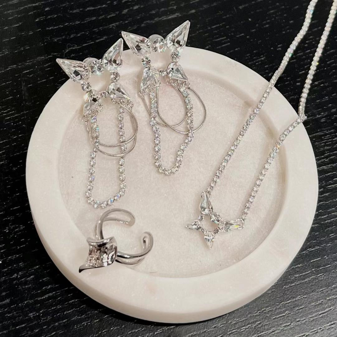 Miowrhyme silver cross ring