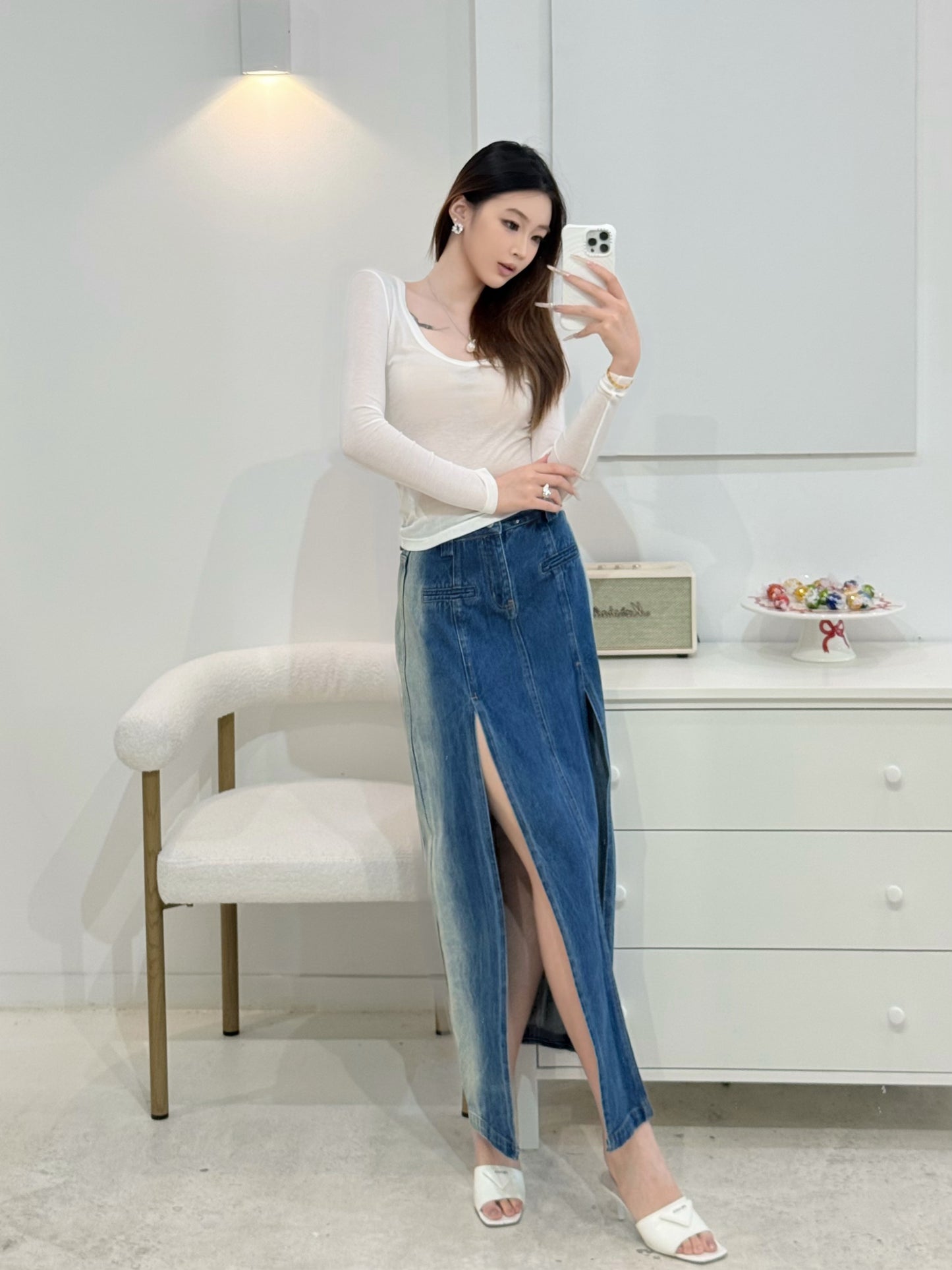 NAWS cloud touch long sleeve top
