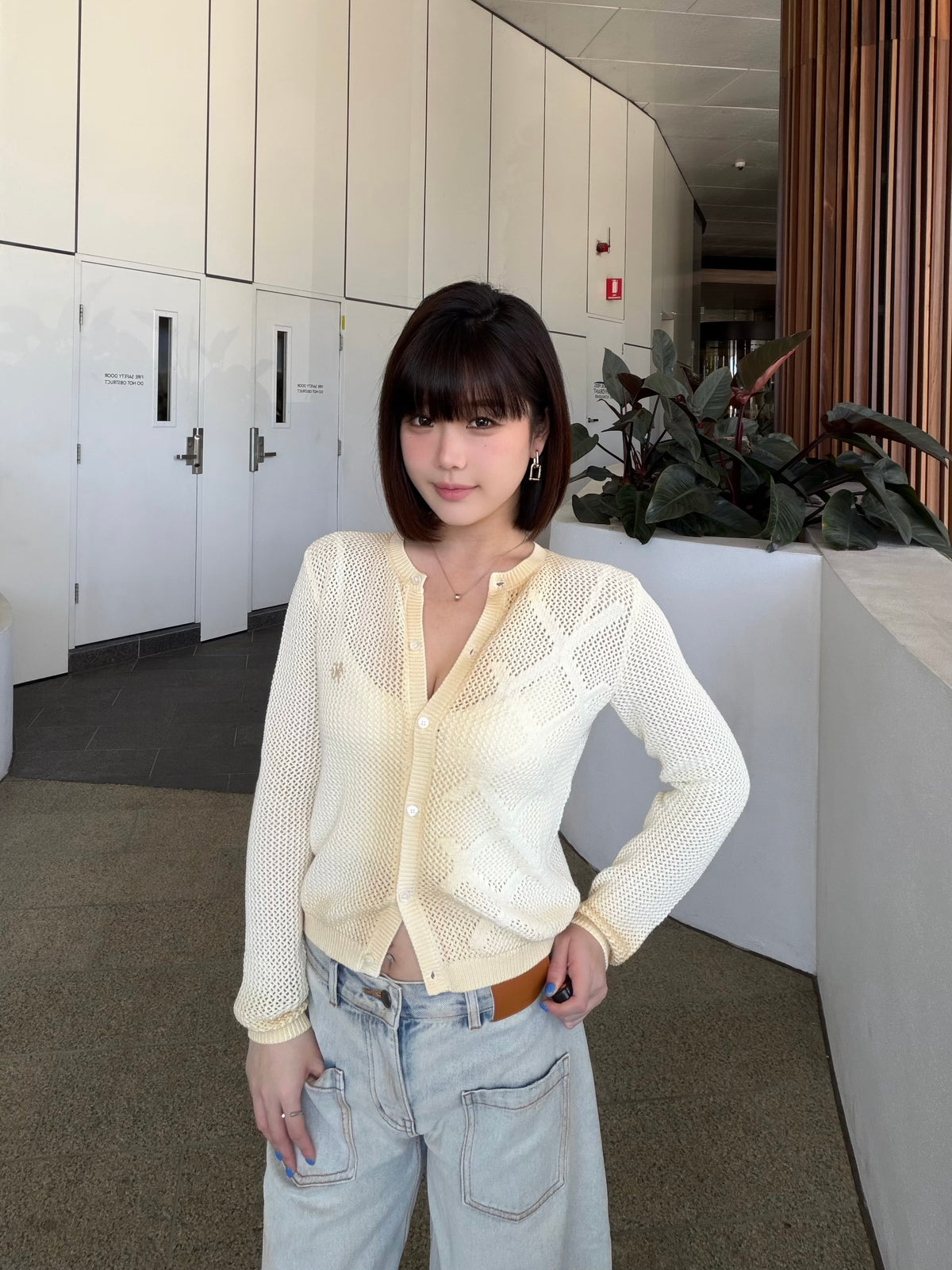 NAWS MORNING MIST KNIT CARDIGAN
