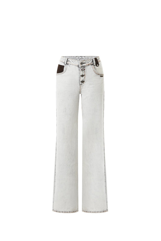NAWS +5CM BUFFED JEANS ALMOND WHITE