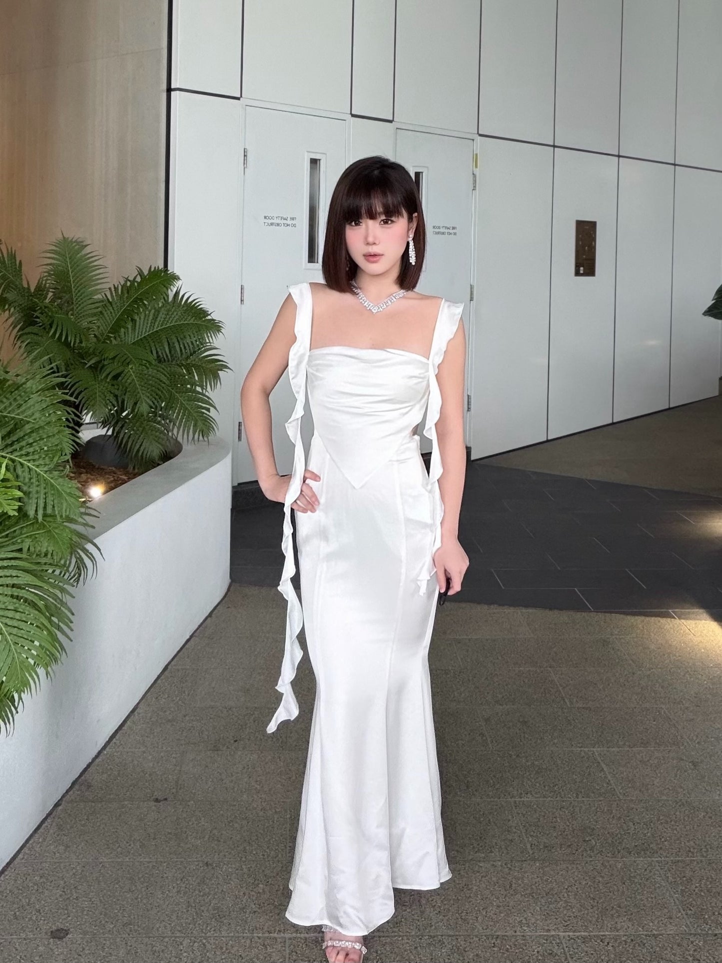 Nana Jacqueline Caroline Dress (White)