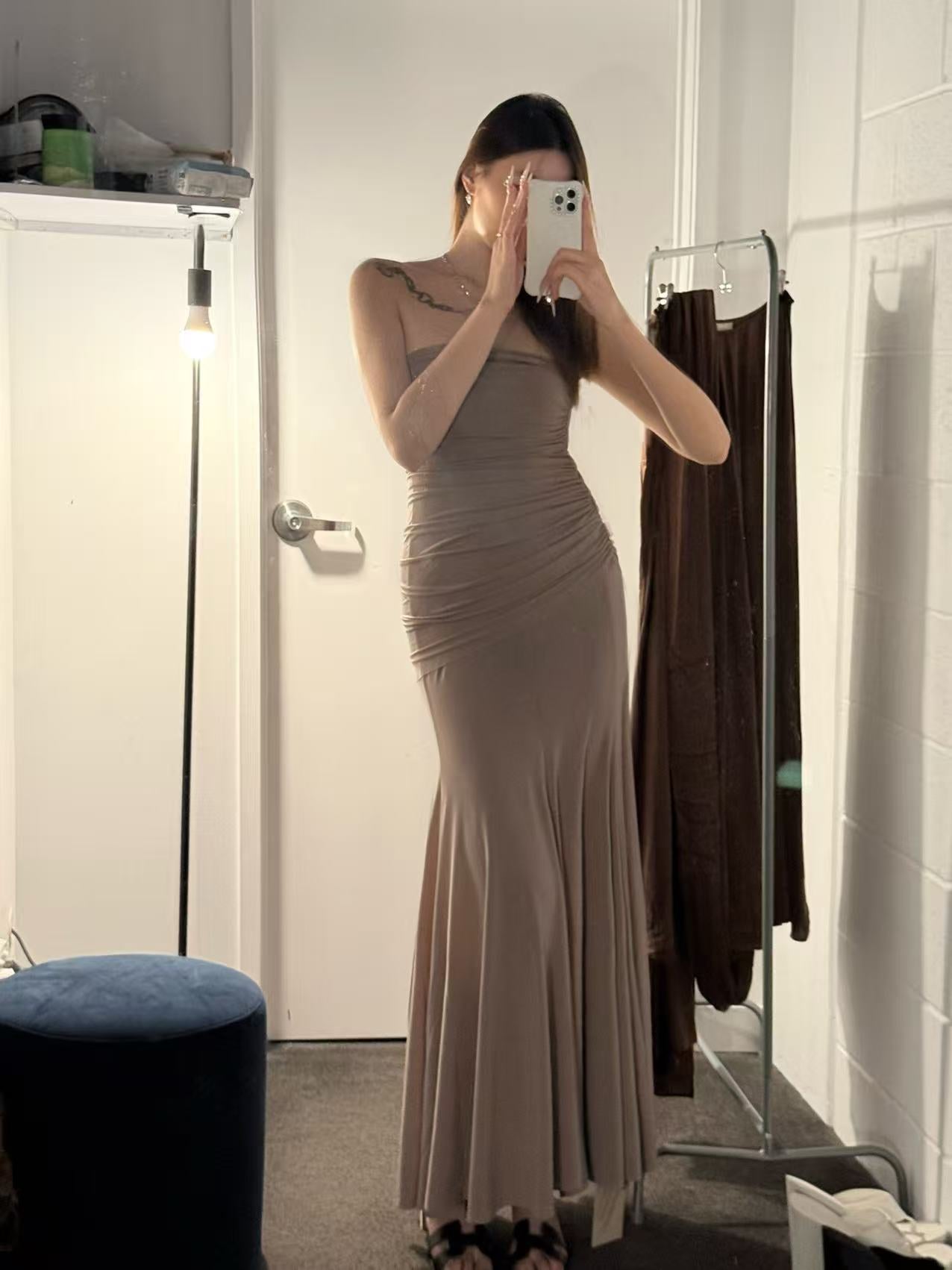 Elywood SOFT PINK PLEATED DRESS