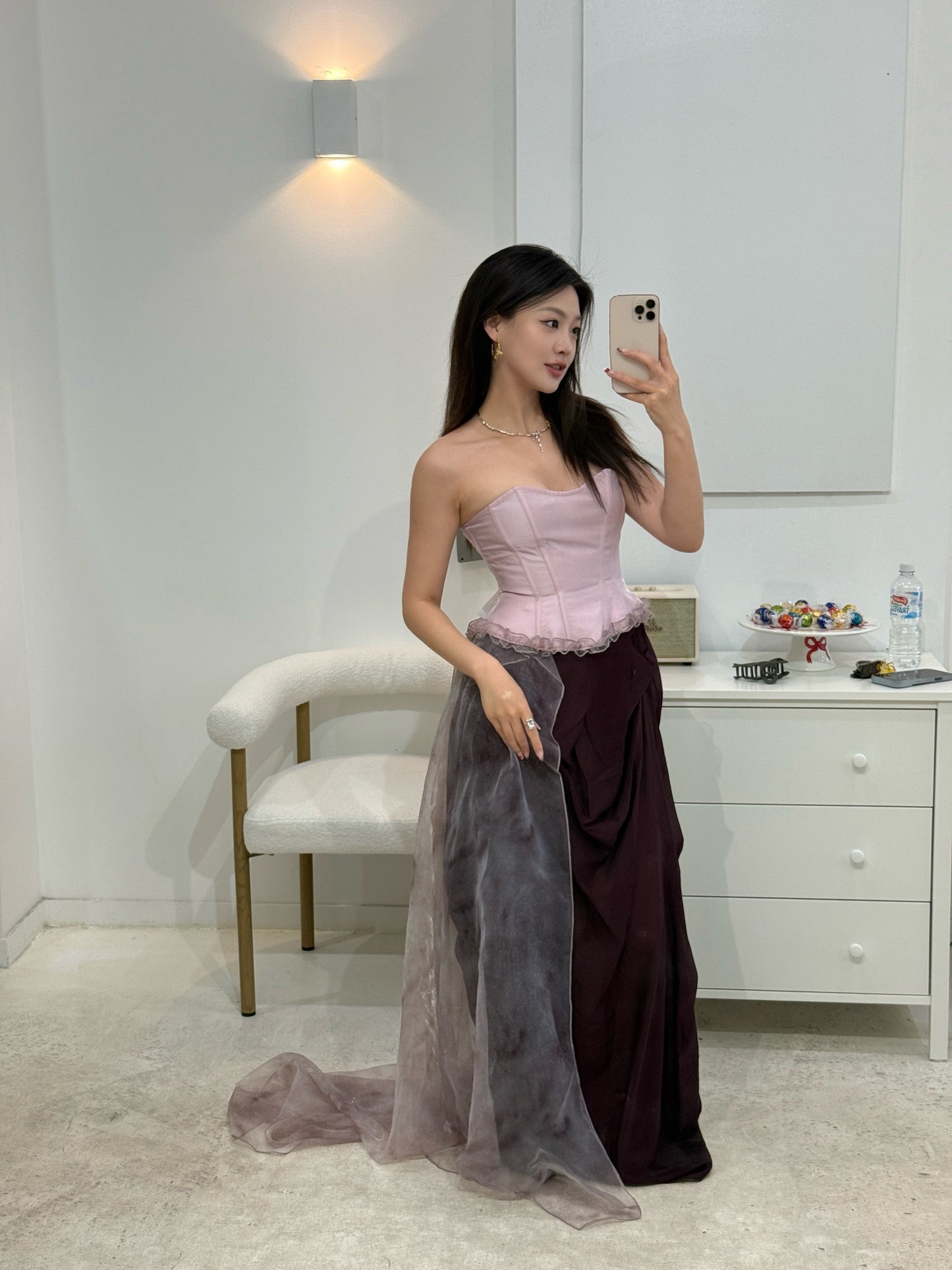 Crow Crew purple corset dress