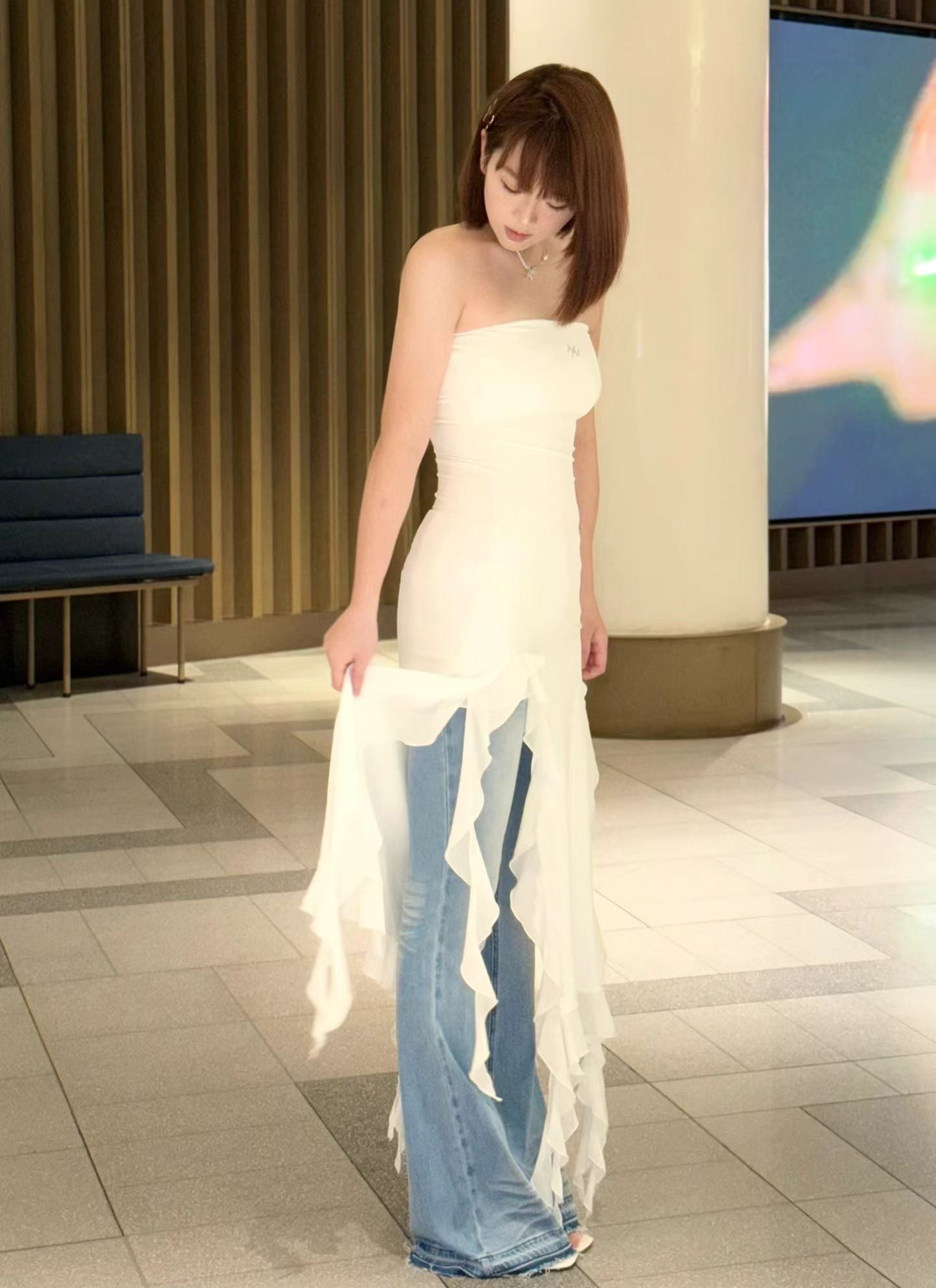 NAWS SEAWEED BRALETTE DRESS