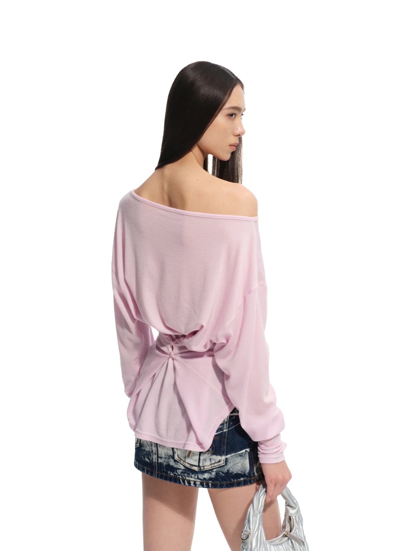 NAWS SOFT MIST PINK LUCERNE LONG SLEEVE TEE