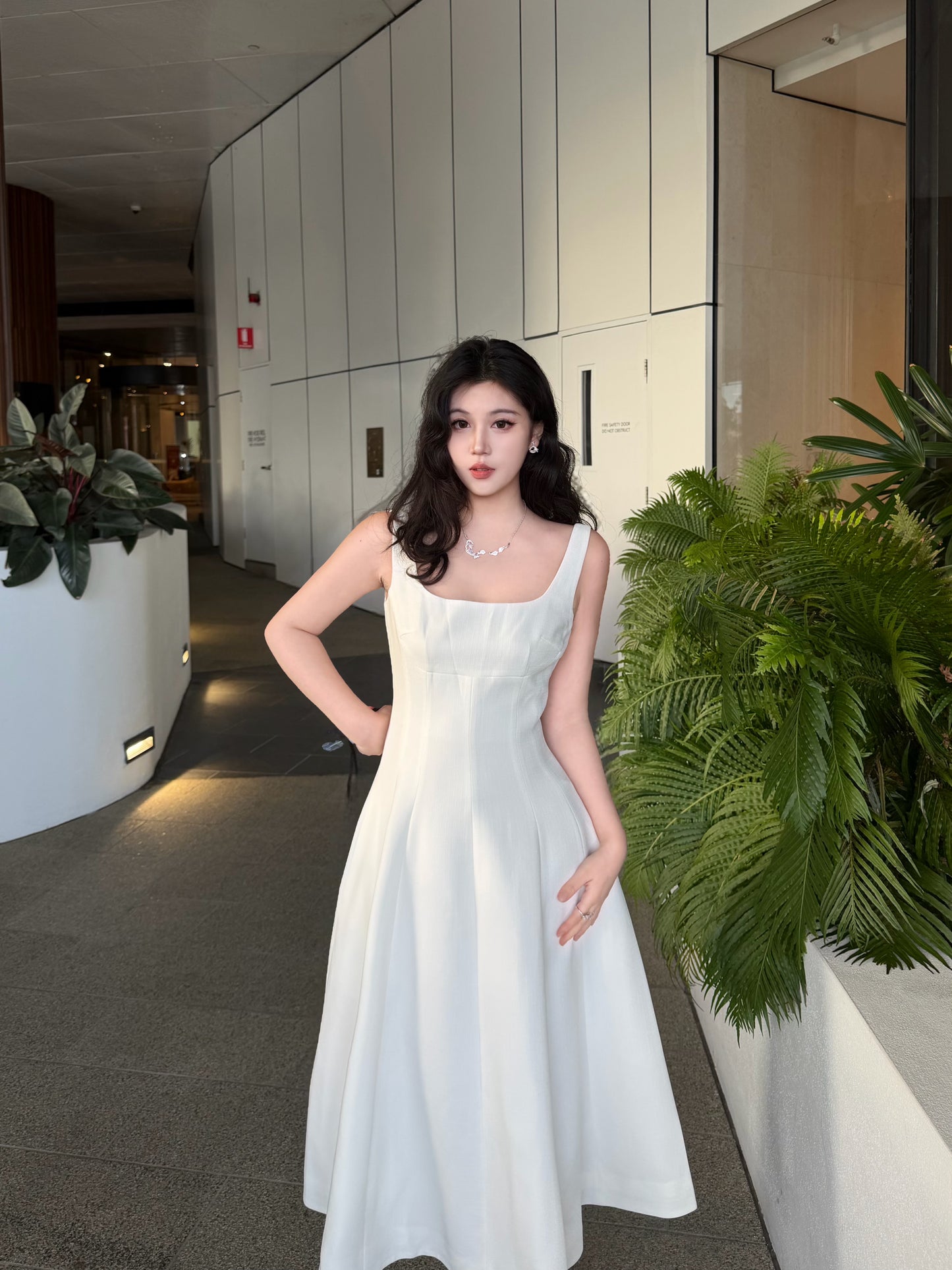 Nana Jacqueline Josephine Dress (White)