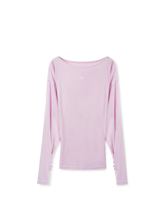 NAWS SOFT MIST PINK LUCERNE LONG SLEEVE TEE