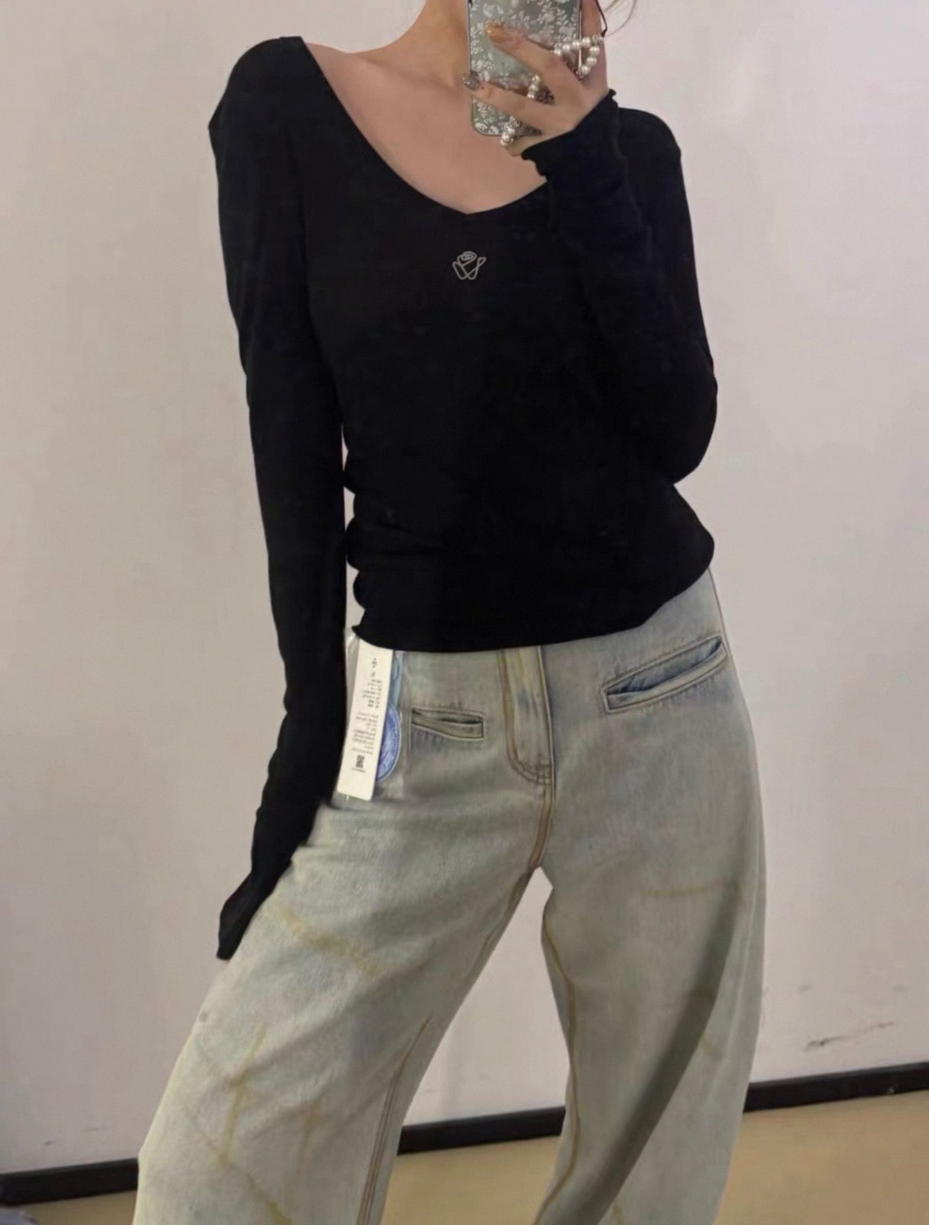 NAWS cloud touch long sleeve top