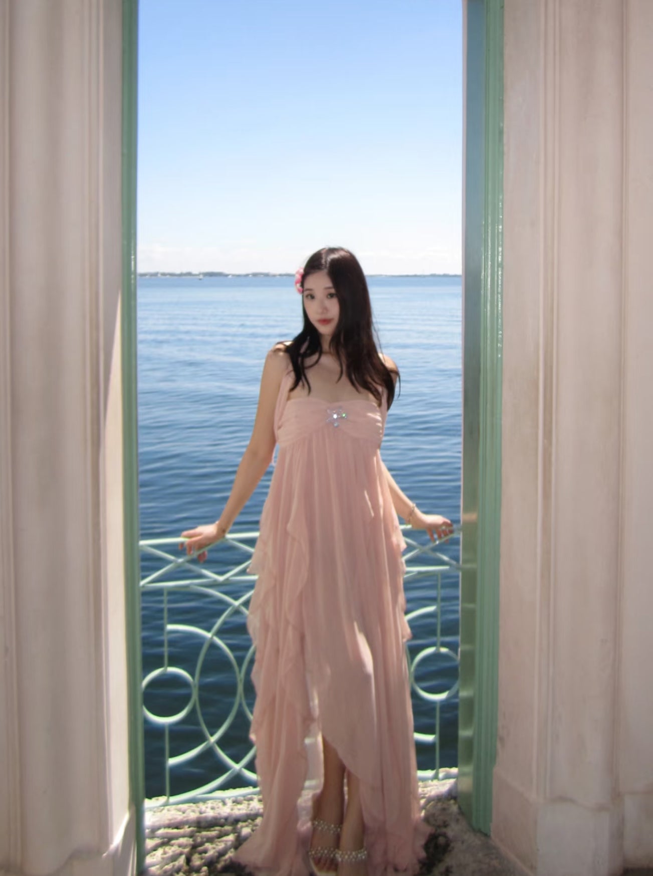 Nana Jacqueline Mariah Dress (Peach)