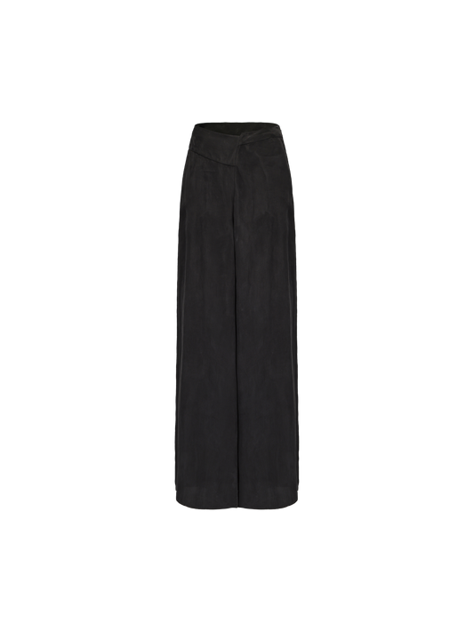 Elywood BLACK WIDE-LEG PANTS
