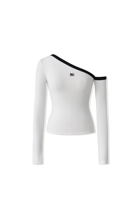 NAWS SCULPTURE WHITE KNITSHIRT
