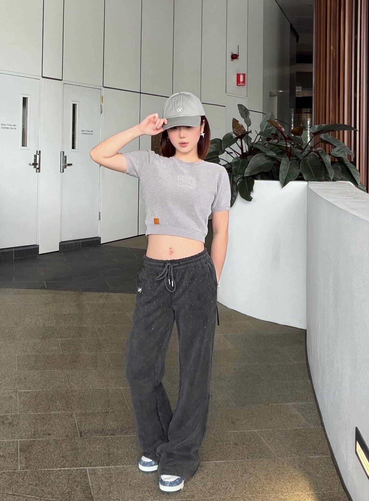 NAWS SHIMMER BOOTCUT KNIT PANTS