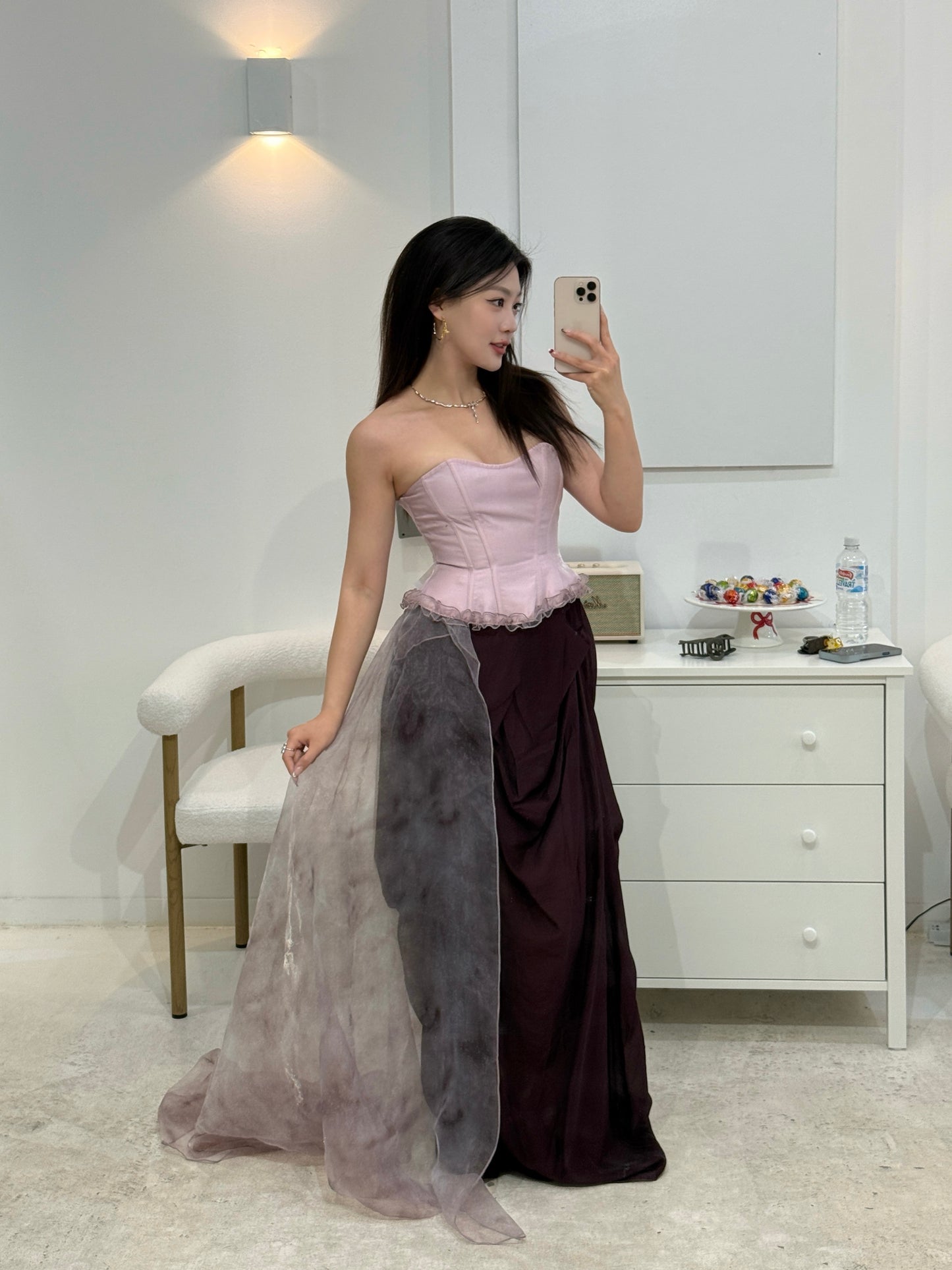 Crow Crew purple corset dress