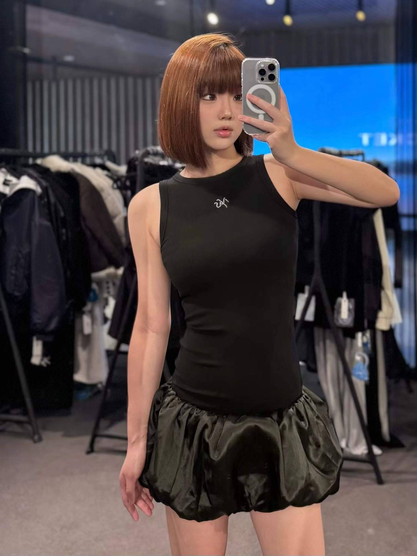 NAWS BLACK 3-CARAT BUD DRESS