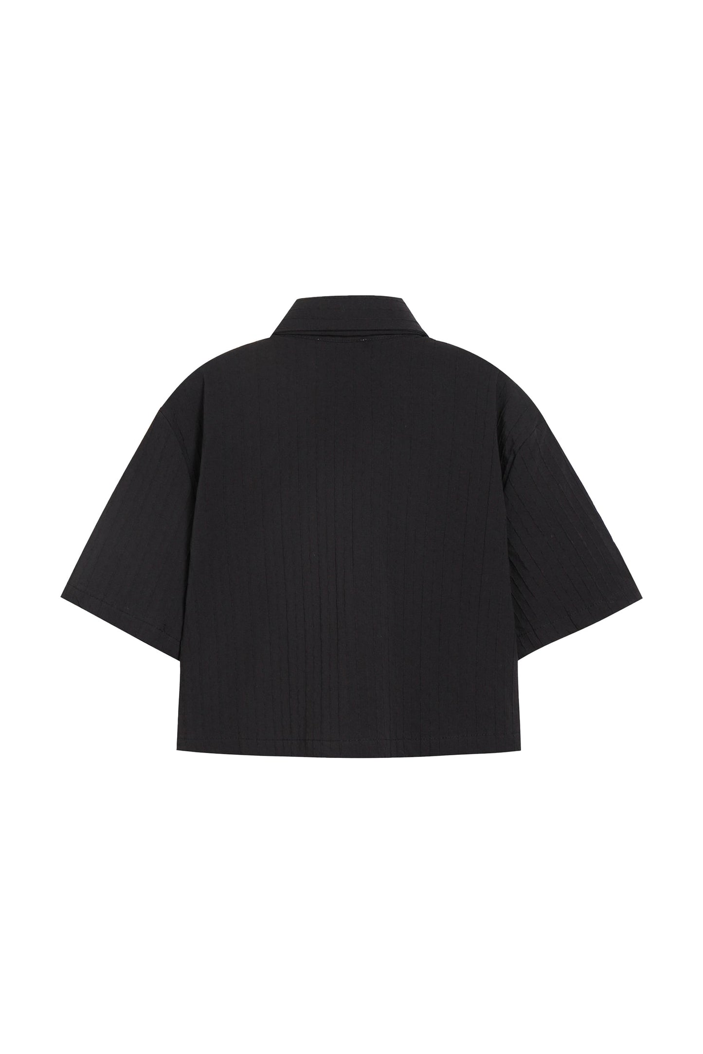 YJ1 CROPPED SHIRT IN BLACK