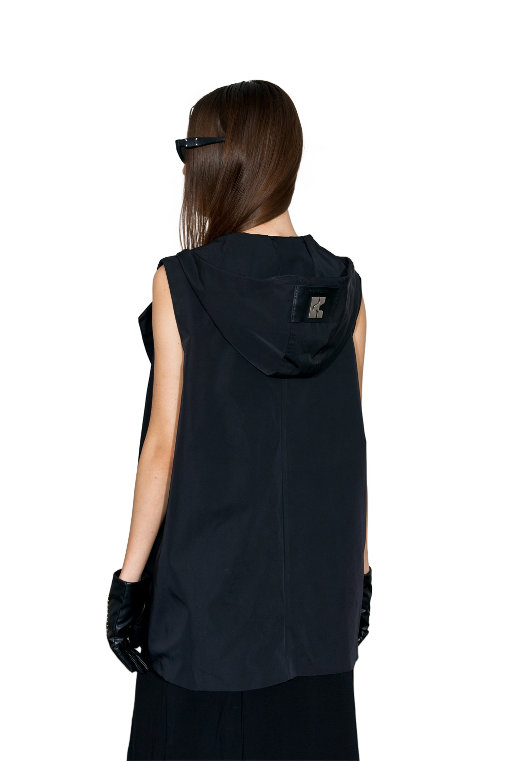 YJ1 HOODED DOUBLE-BREASTED WAISTCOAT