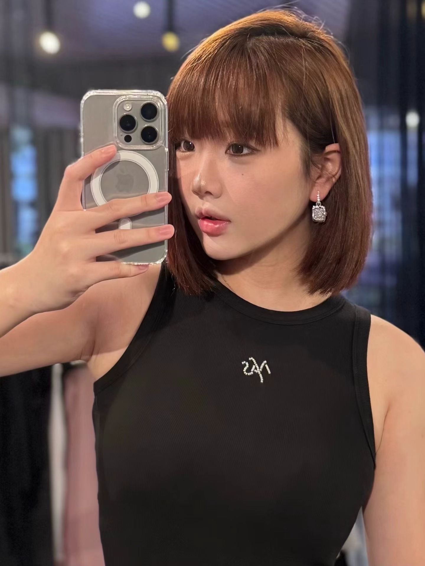 NAWS BLACK 3-CARAT BUD DRESS
