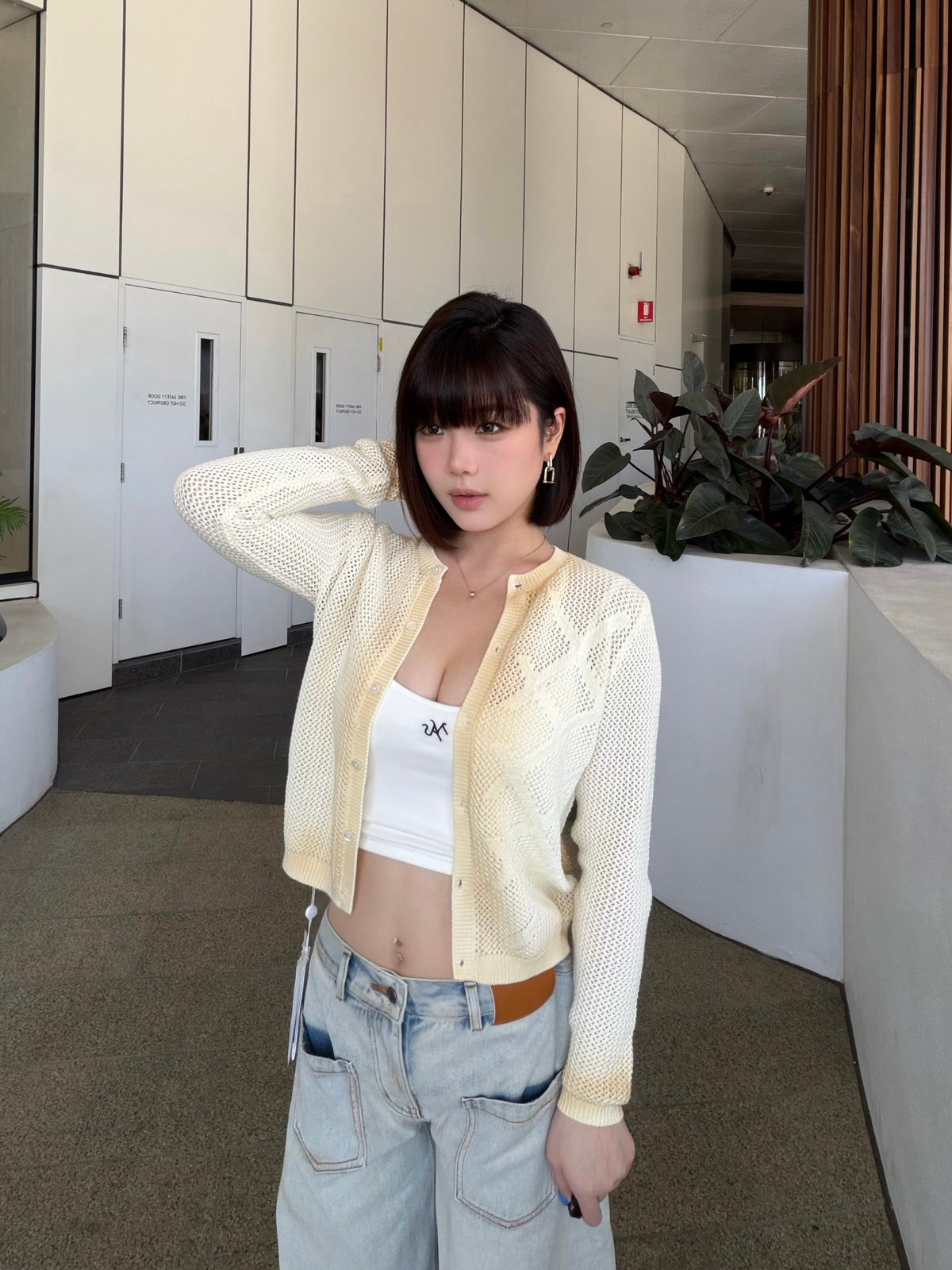 NAWS MORNING MIST KNIT CARDIGAN