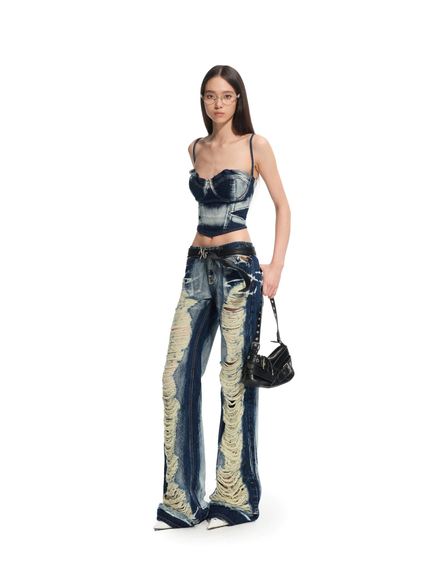 NAWS VOLCANIC DISTRESSED JEANS