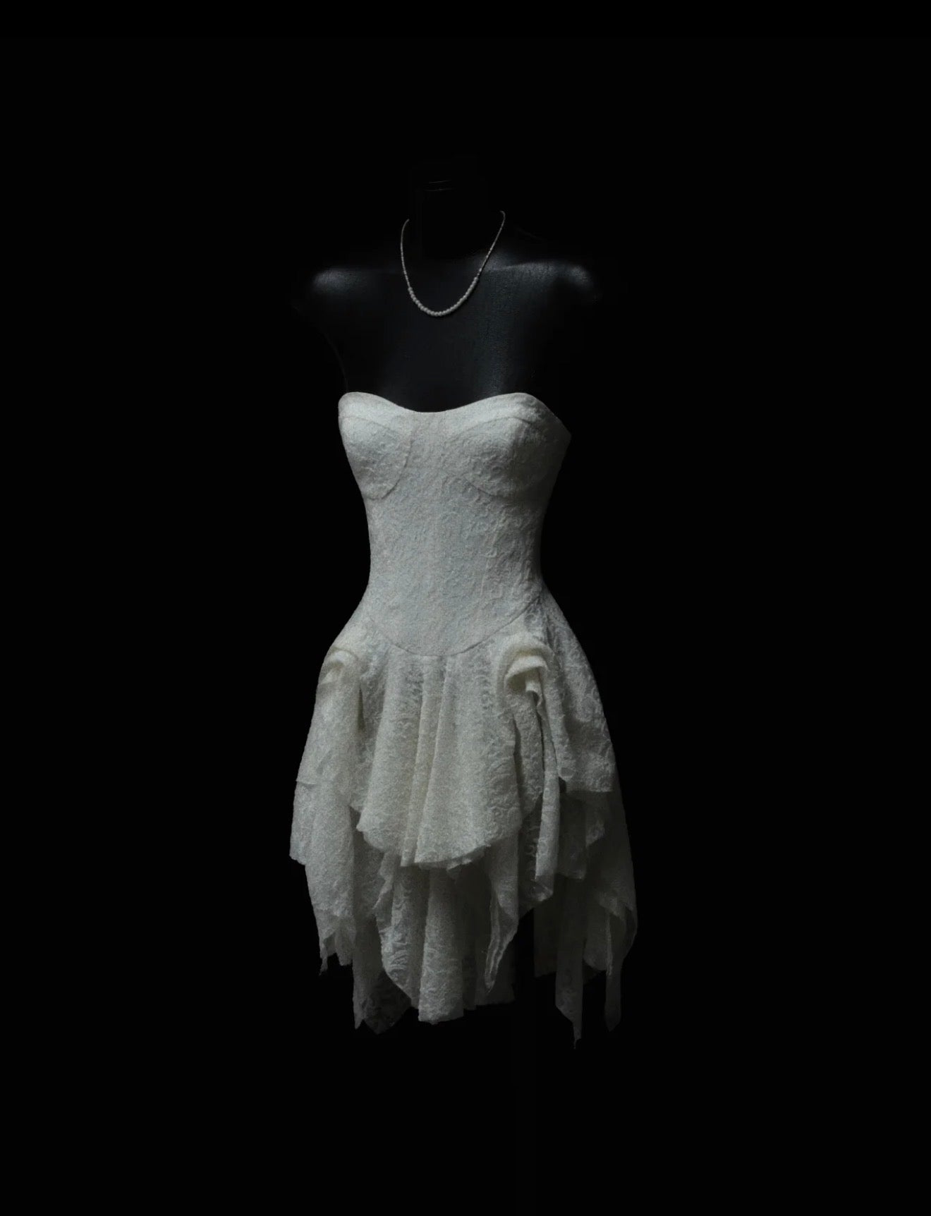 Crow Crew creamy corset dress