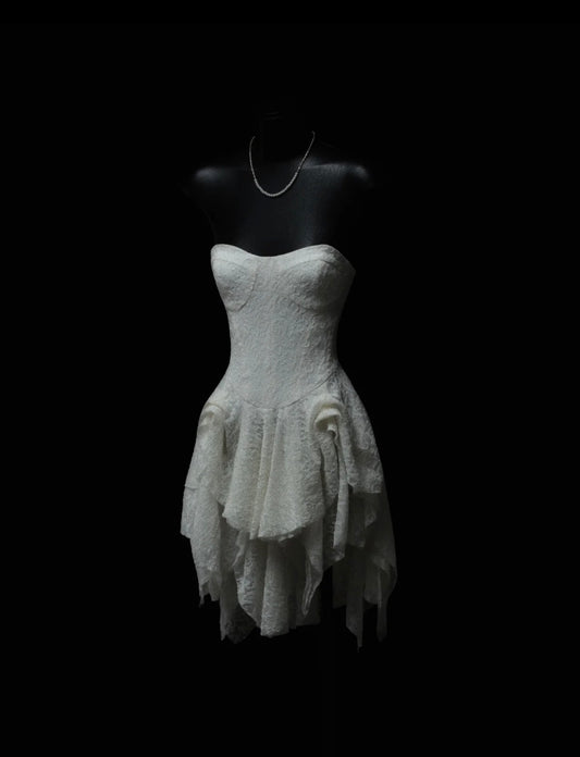 Crow Crew creamy corset dress