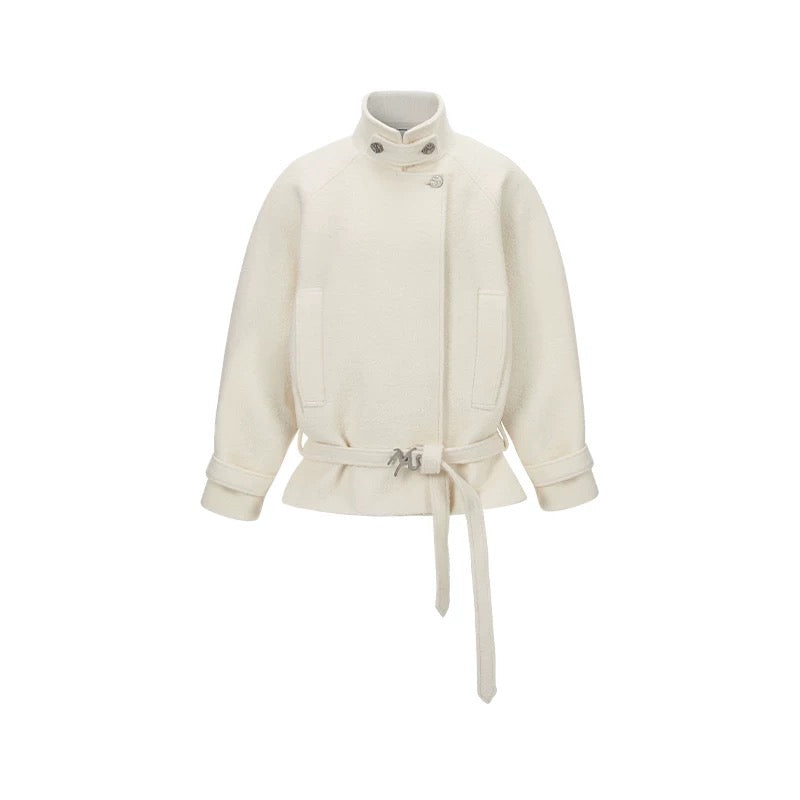 NAWS white wool coat