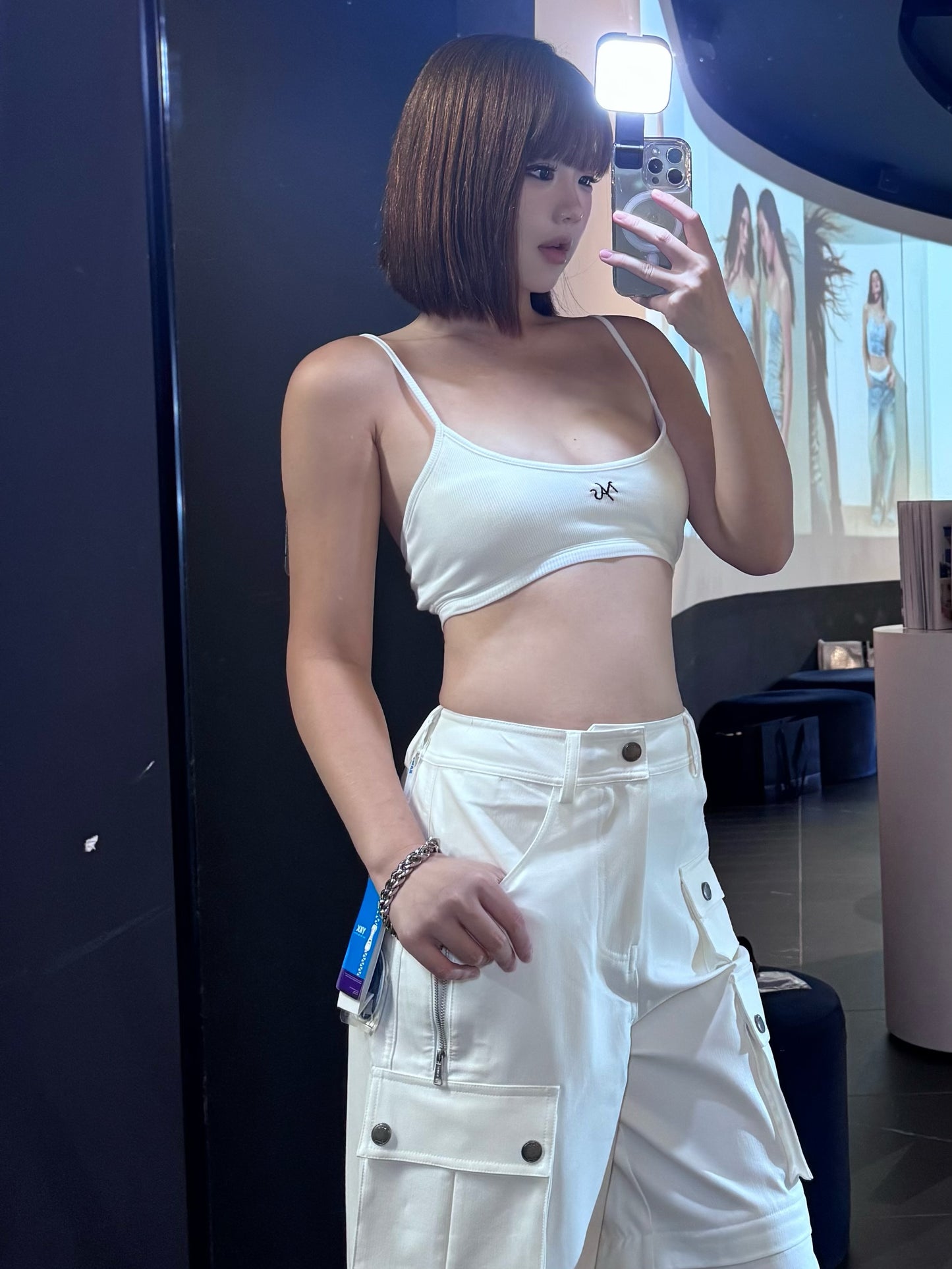 NAWS ANNOTATION BRALETTE IN WHITE