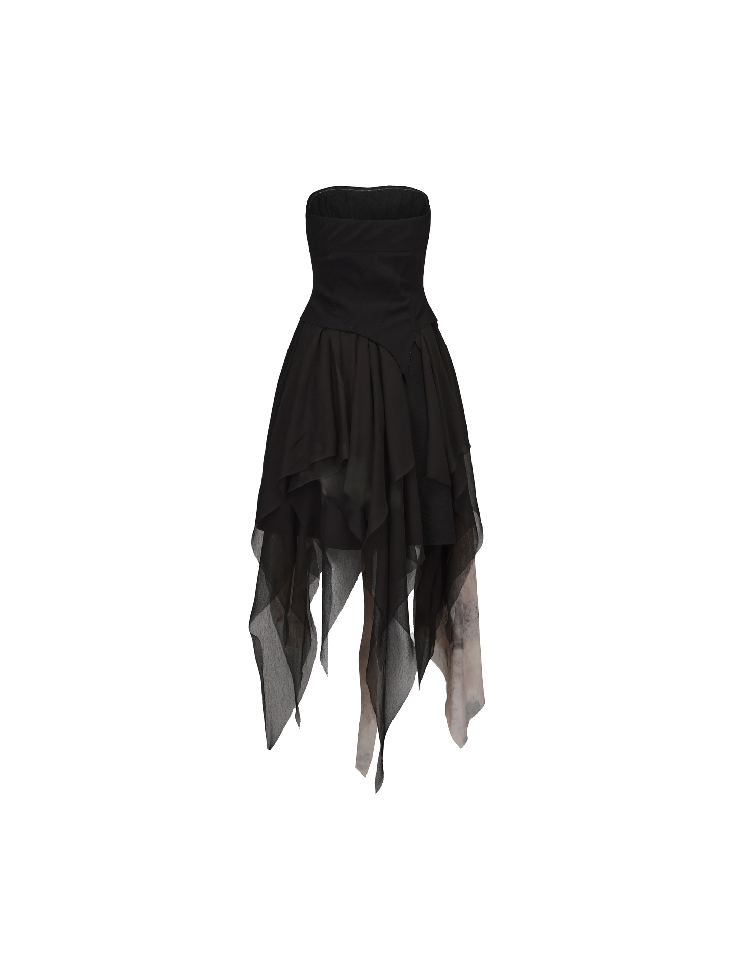 ELYWOOD BLACK AND WHITE CONTRASTING TUBE DRESS
