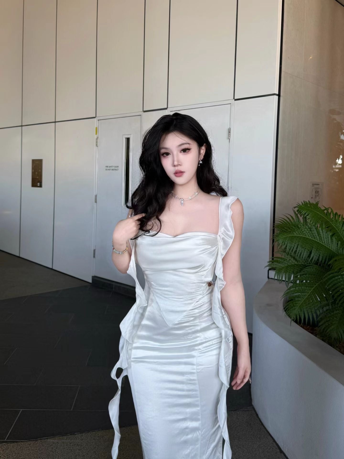 Nana Jacqueline Caroline Dress (White)