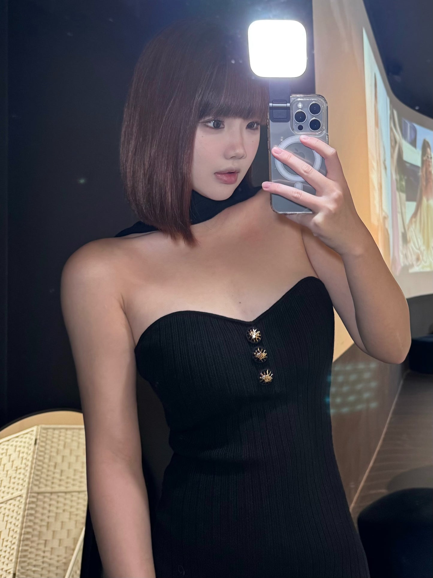 Nana Jacqueline Estelle Knit Dress (Black)