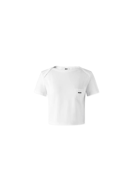 NAWS WHITE MESSENGER TEE