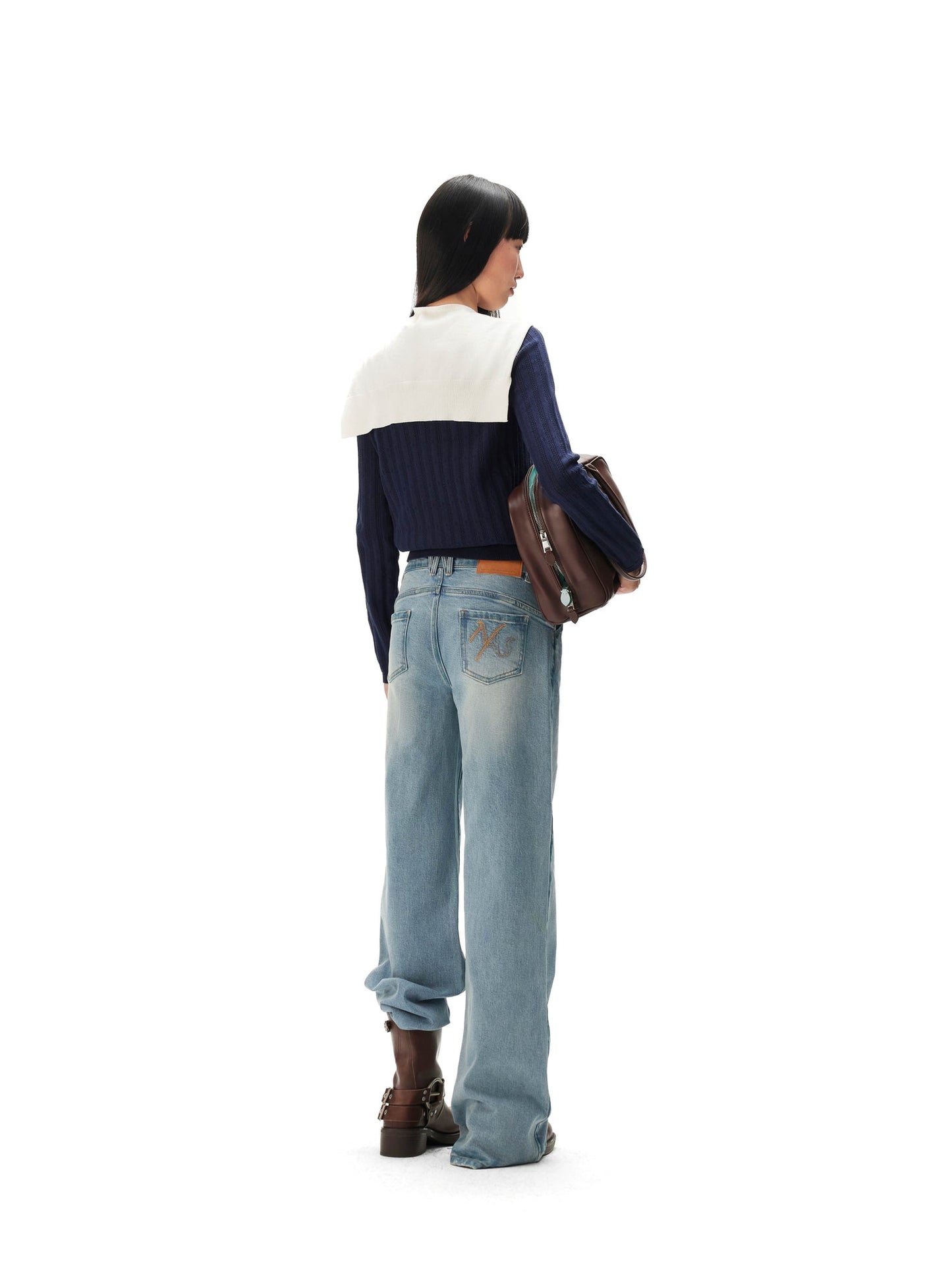 NAWS INDIGO BLUE DURO SHAWL KNIT CARDIGAN