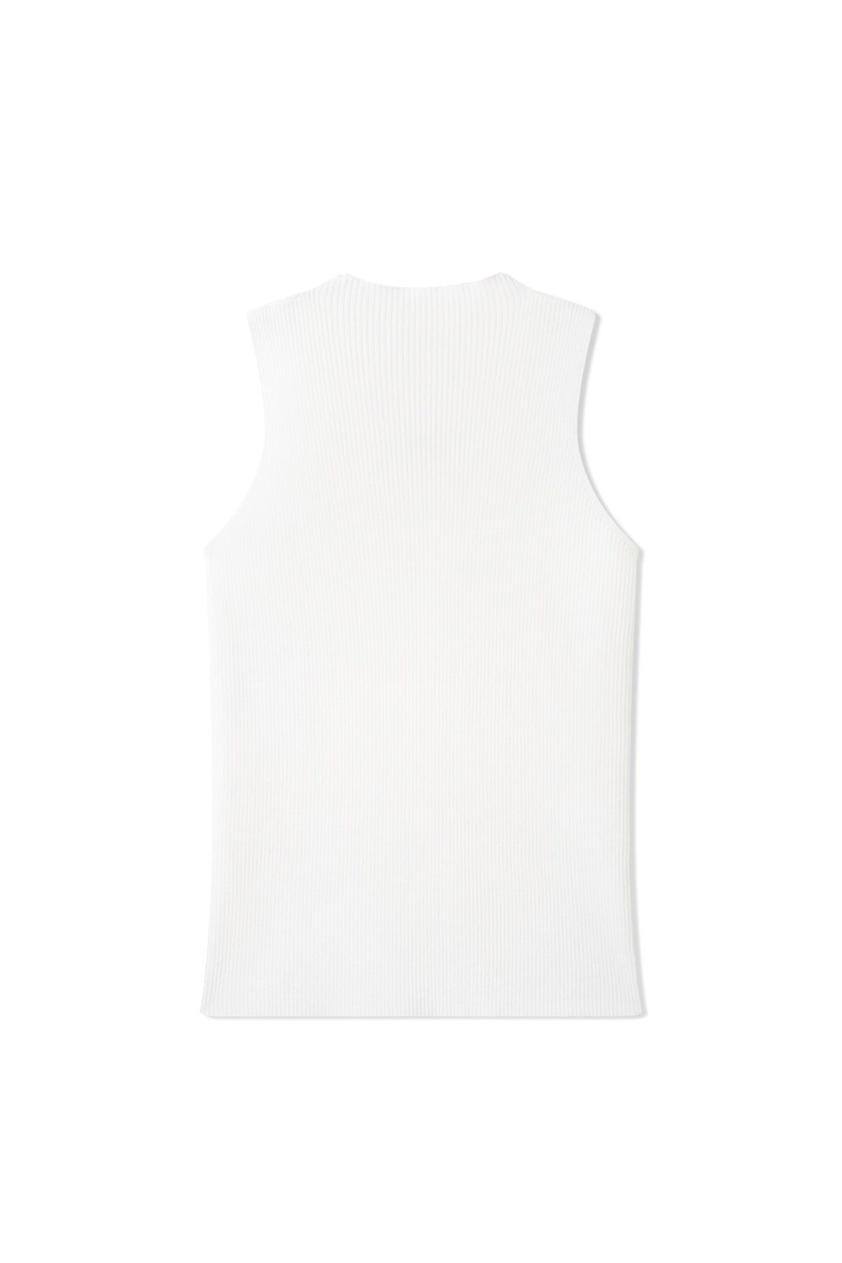 NAWS CLOUD WHITE BALLET KNIT TANK TOP