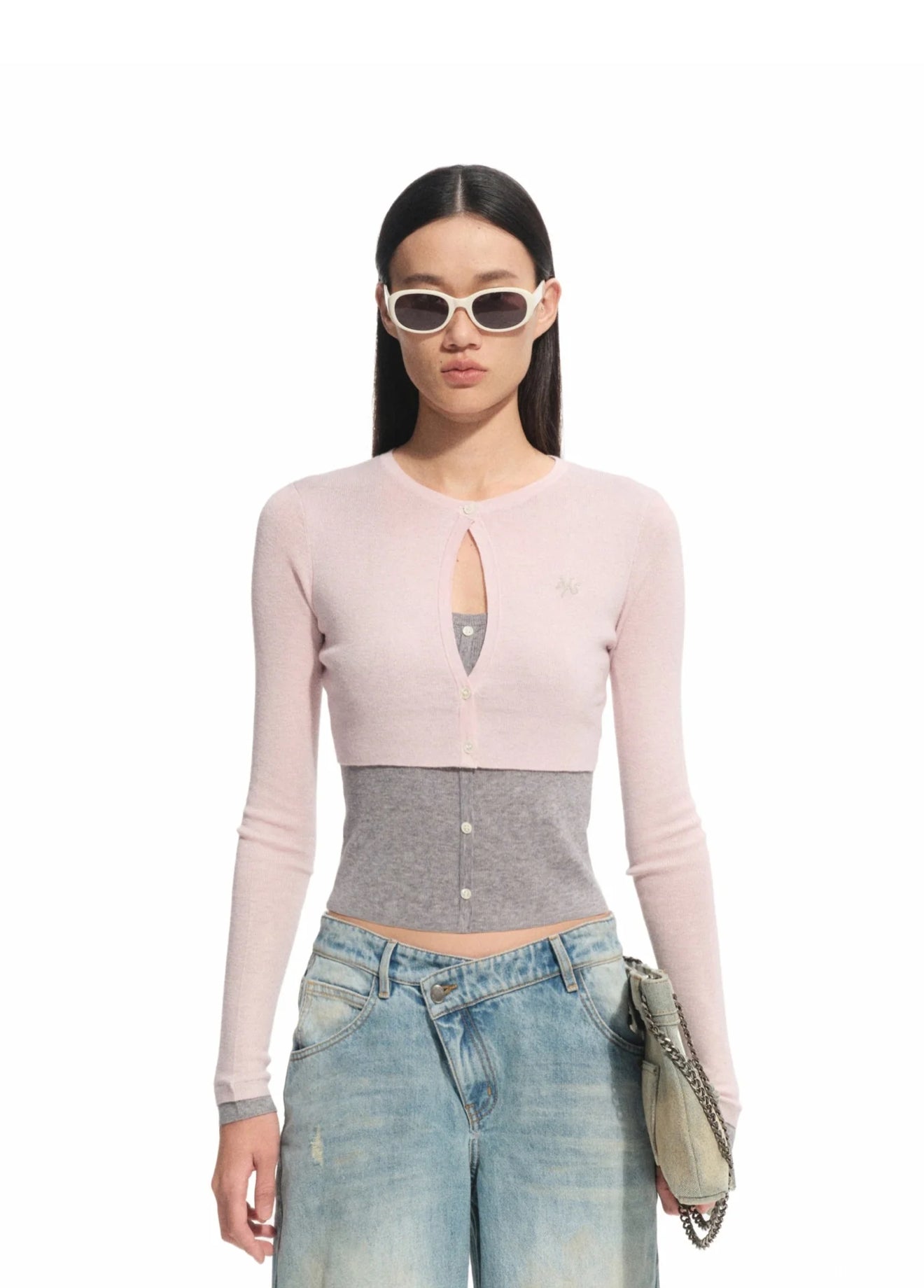 NAWS MISTY PINK CHAMPS KNIT SWEATER