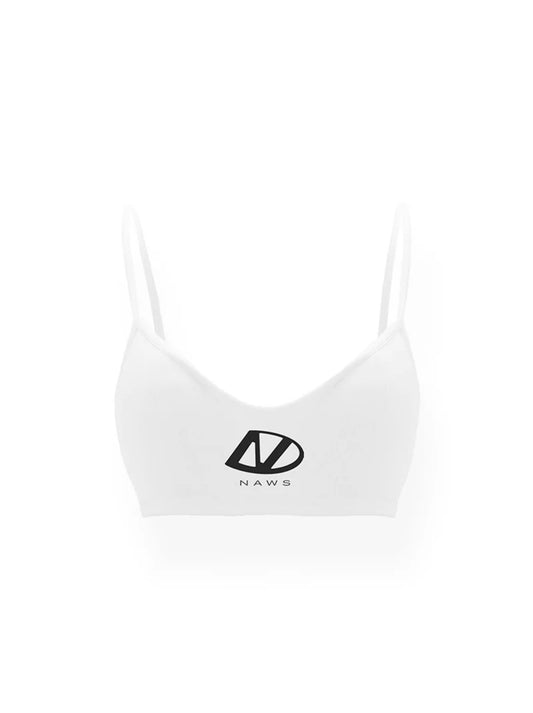 NAWS ANNOTATION BRALETTE IN WHITE