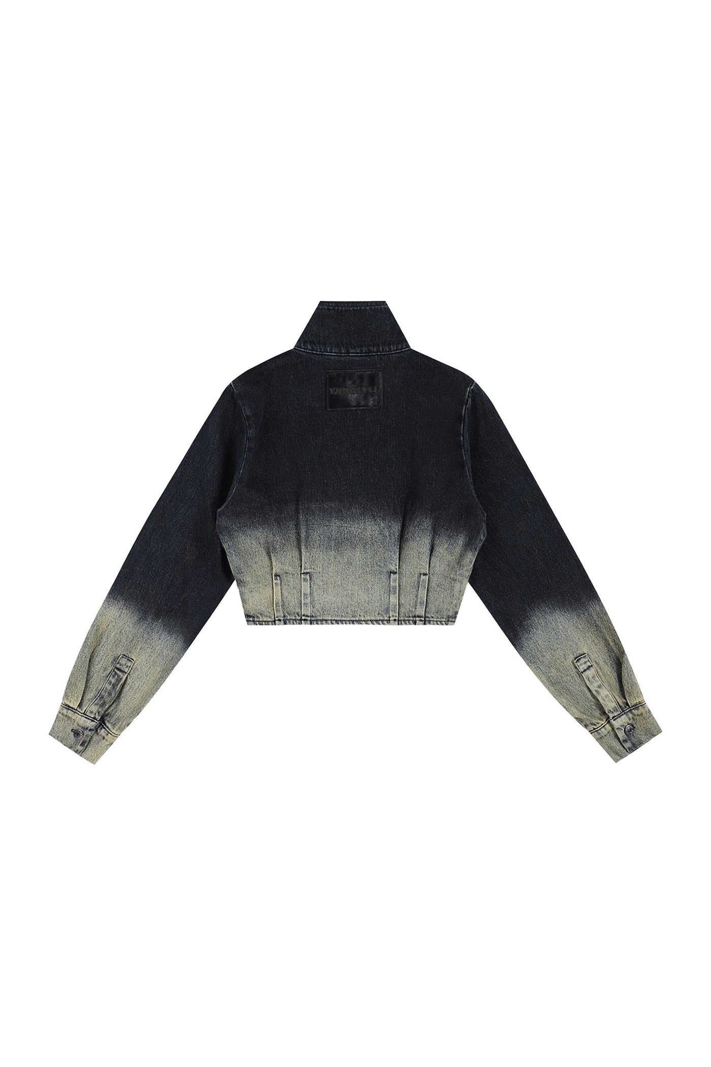YJ1 CROPPED GRADIENT DENIM JACKET