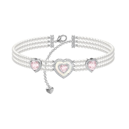 Poem heart chocker necklace