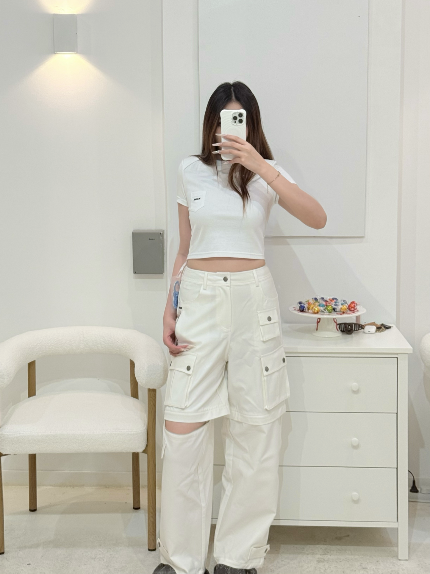 NAWS WHITE MESSENGER TEE